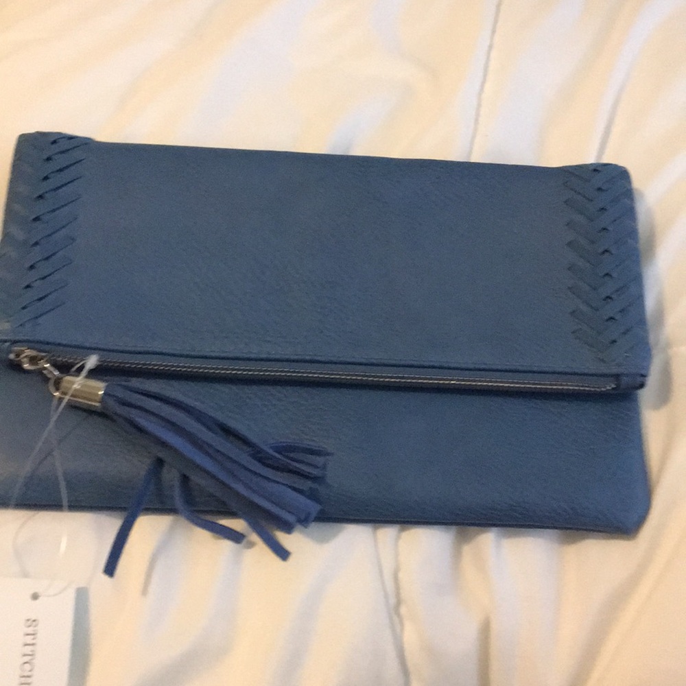 Palermo stitch detail clutch